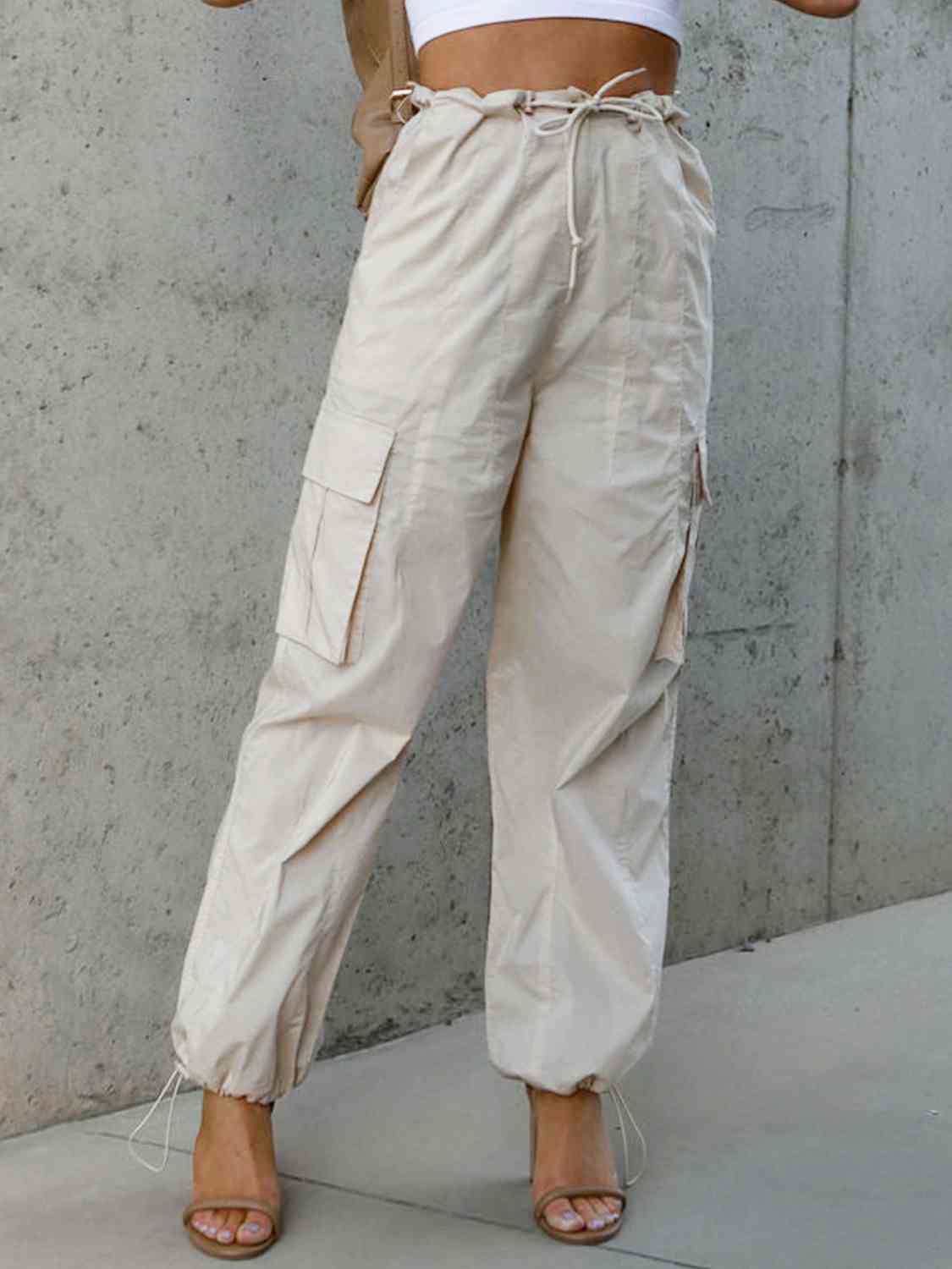 Drawstring Pants with Pockets