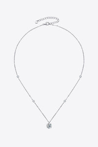 2 Carat Moissanite 4-Prong 925 Sterling Silver Necklace