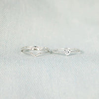 Heart Shape 925 Sterling Silver Ring