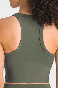 Racerback Cropped Sports Tank